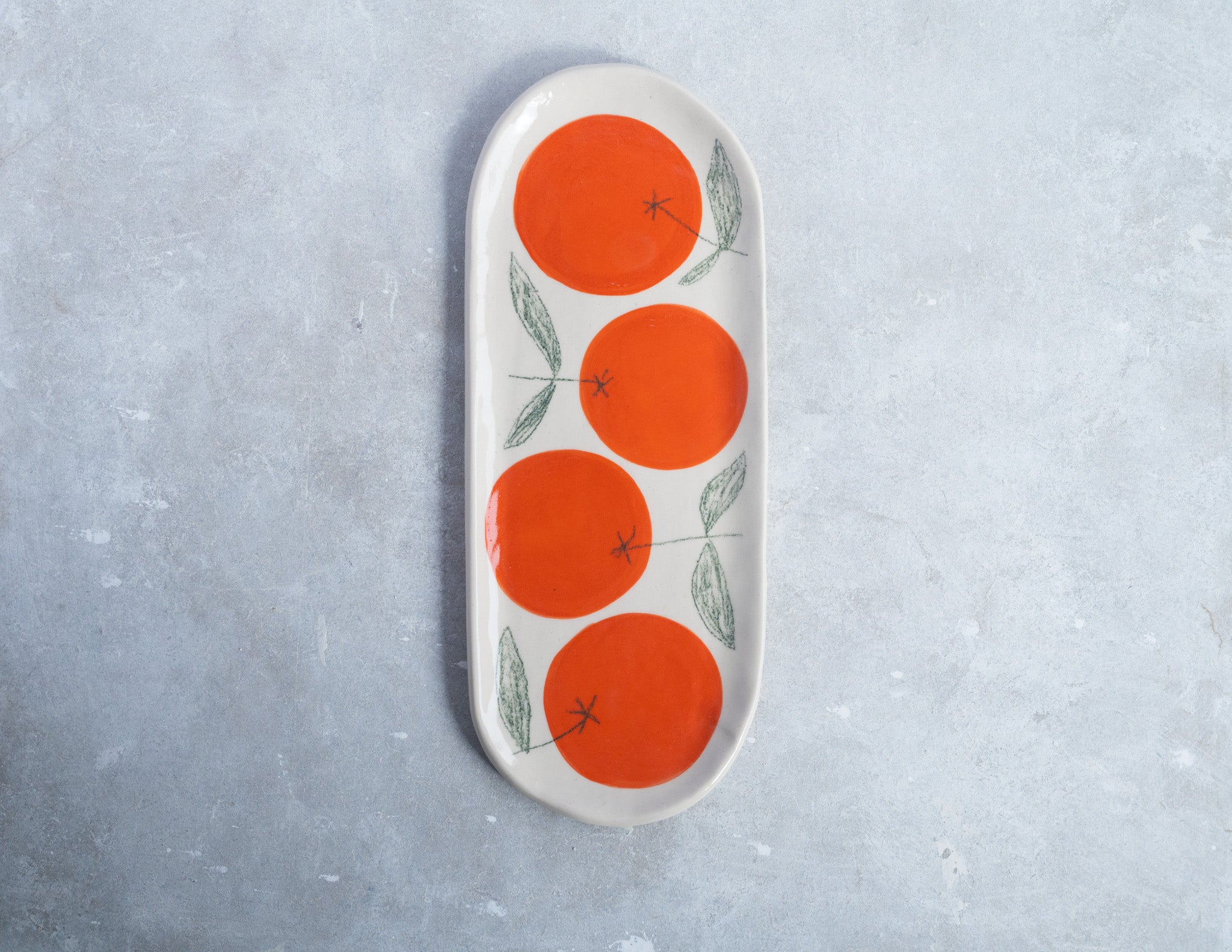 Large Orange Dish